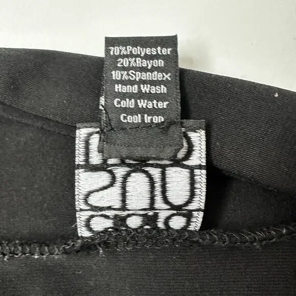 Clara Sun Woo Cardigan Sweater Womens Large Black Open Slinky Office Business - Picture 6 of 9